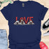 Love is a four legged word - V1 - Cute Dogs T-Shirt